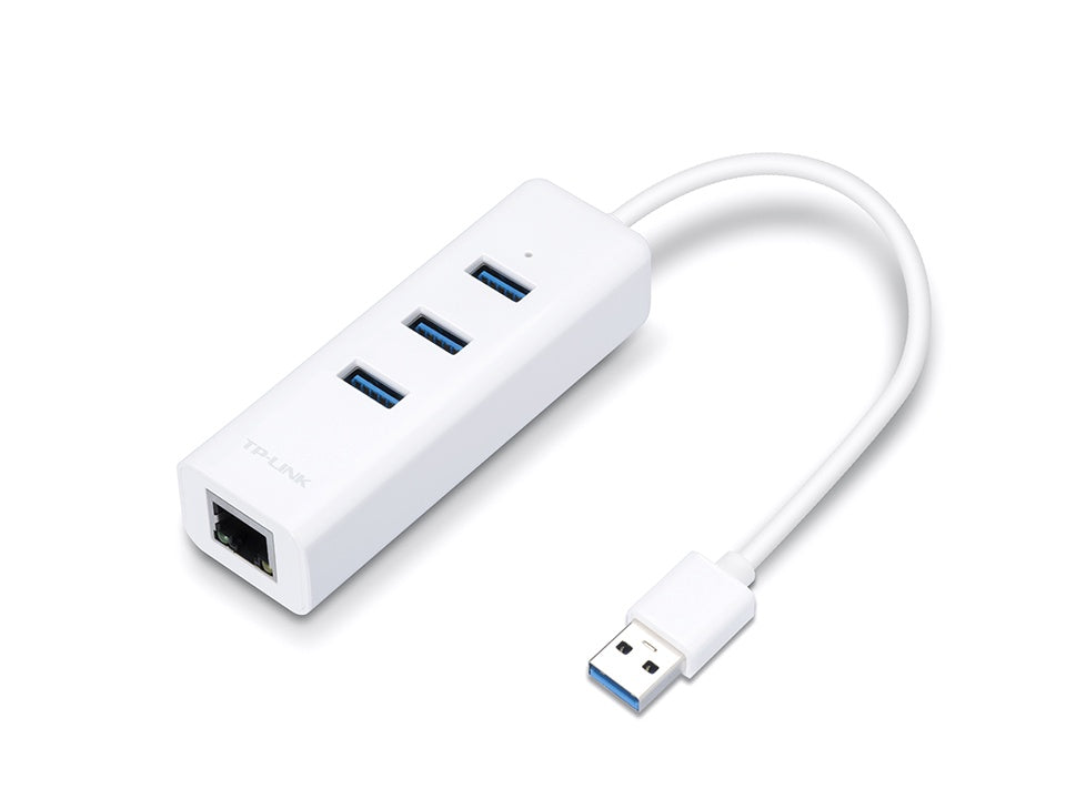 TP-LINK Computer USB 3.0 3 Port Hub Gigabit Ethernet Adaptor UE330