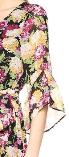 NINE WEST Dress Floral Faux Wrap