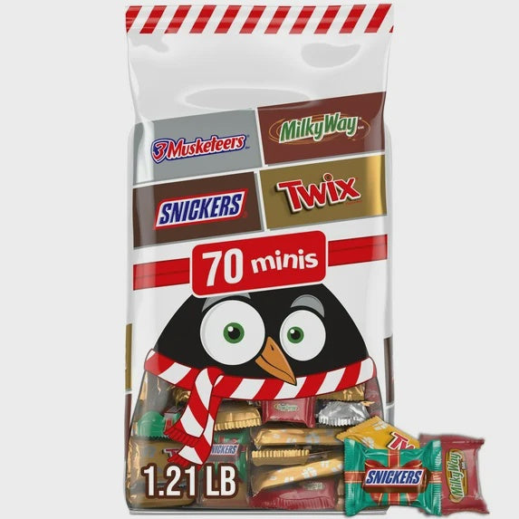 Mini Chocolate Bar 70PCS Mix Mars Sharing Size 19.49OZ 552G