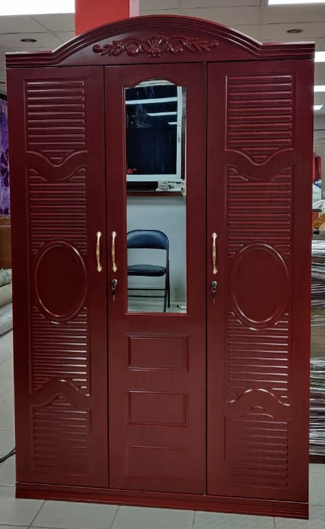 Wardrobe Tripple Metal with Mirror