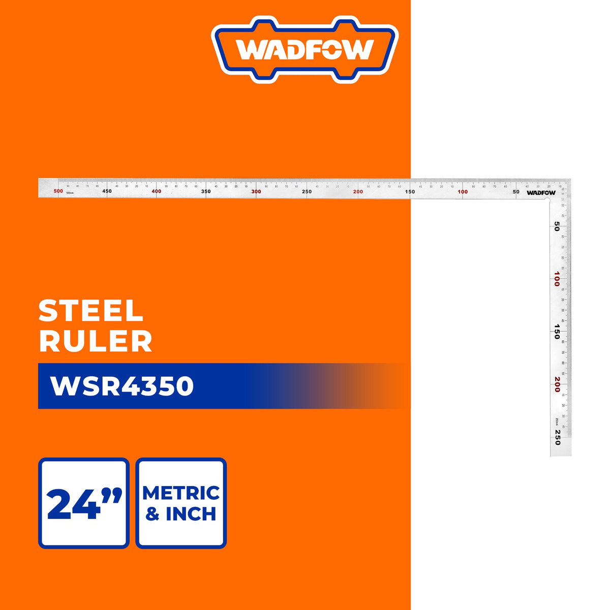 WADFOW Square Angle Ruler WSR4350 24"