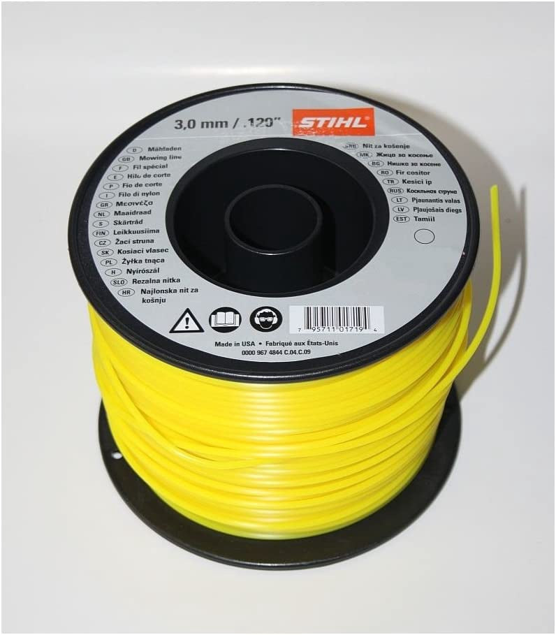 STIHL Cord 3.0MM Yellow 294YDS 271M Sold Per Roll
