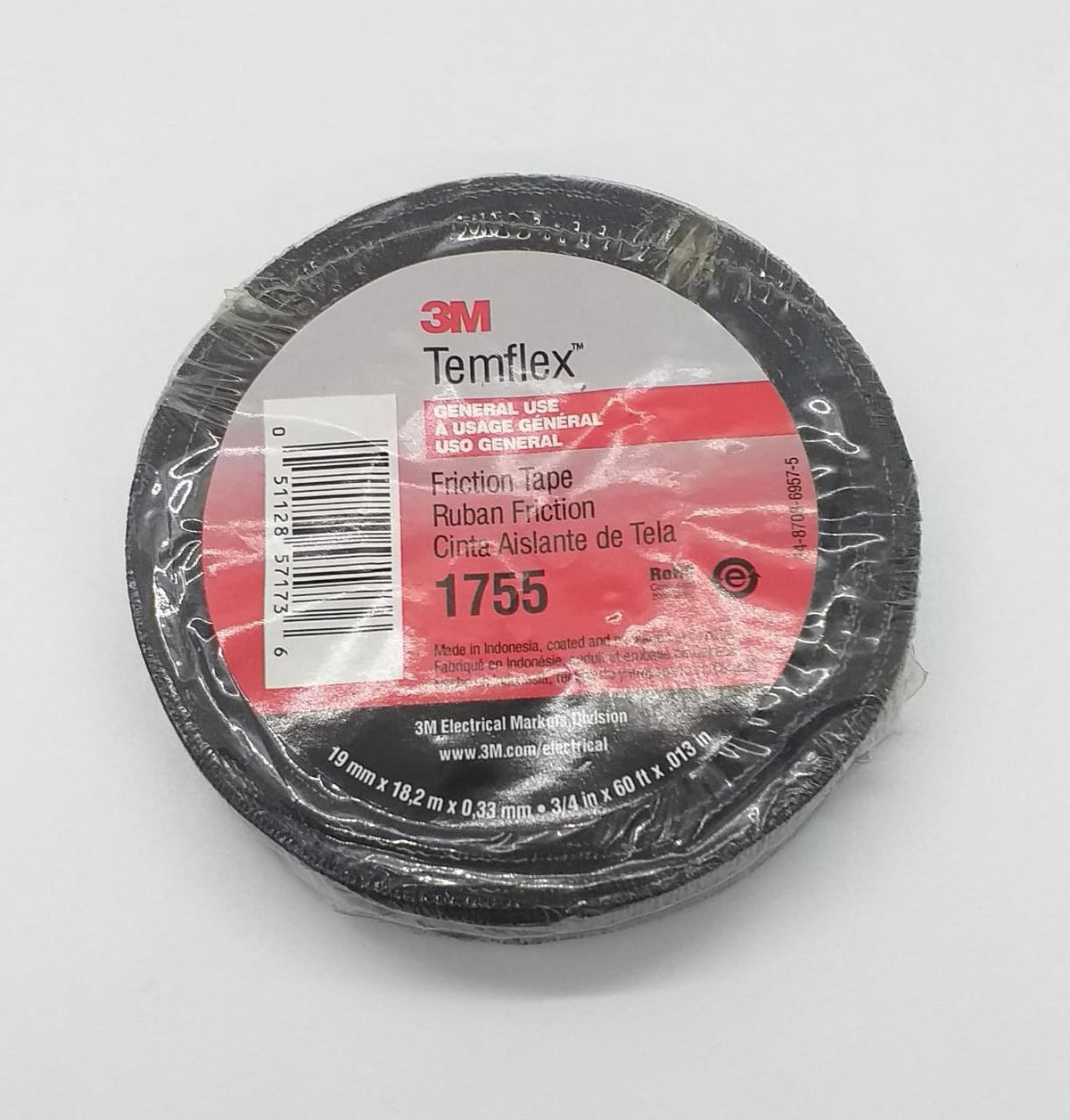 3M Tape Friction 3/4" Temflex 60FT