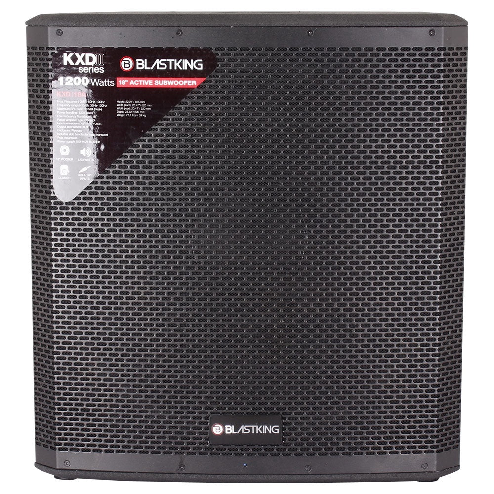 BLASTKING Speaker Box 18" IBKE-KXDII18A 1200W Powered Each