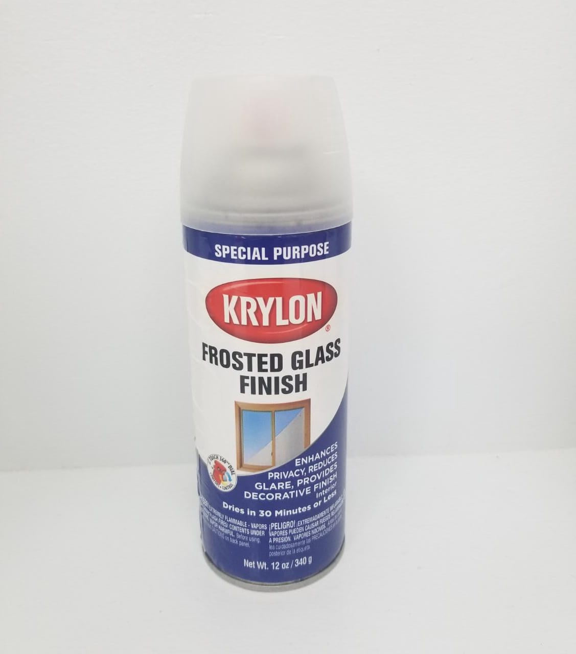 KRYLON Frosted Glass Finish White 810 12OZ
