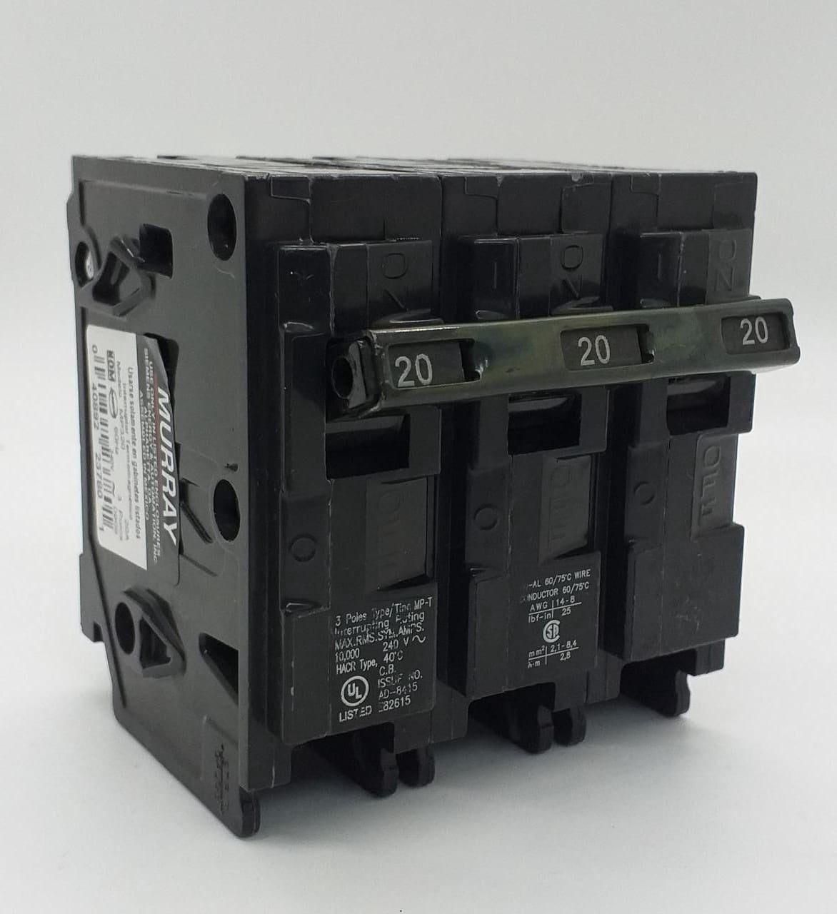 MURRAY Breaker 20AMPS T/POLE MP-320