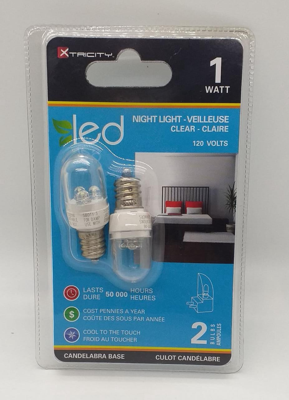 XTRICITY Bulb LED 2PC Pk E12 1W 1-60002 Clear