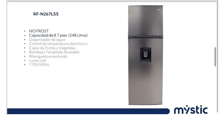 MYSTIC Refrigerator RF-N267LSS 8.6CF