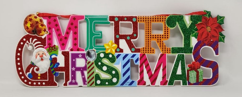 Christmas Decorations Sign Merry Christmas XM07
