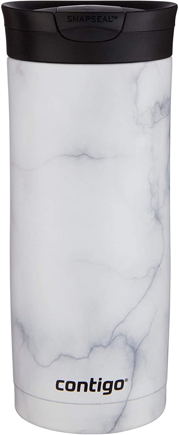 CONTIGO Travel Mug 16 Fl OZ White Marble