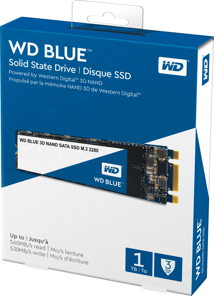 WESTERN DIGITAL Computer Hard Drive Ssd M.2 2280 1TB Wd Blue WDS100T2B0B