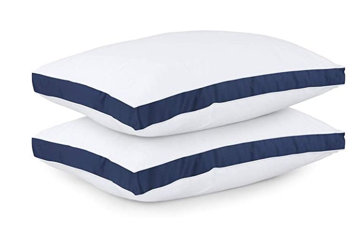UTOPIA Pillow Gusseted Navy (2-PACK) Queen 18 X 26 Inches