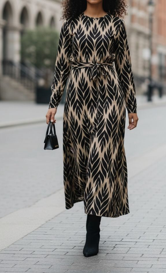 Dress Floral Printed Stretch