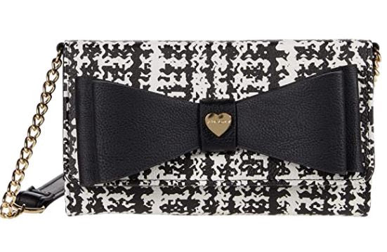 BETSY JOHNSON Purse Wallet on A String Black