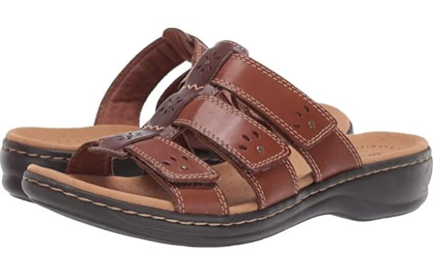 CLARKS Footwear Women's Leisa Spring Slide Sandal Brown