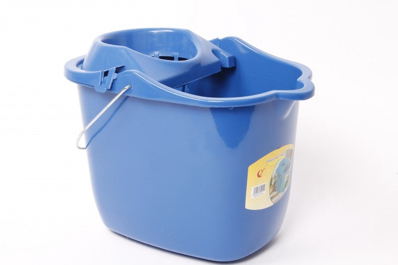 Mop Bucket Plastic Pulley 90522 Dai Lun Di Tua Tang / Bright Blue / Bright Red