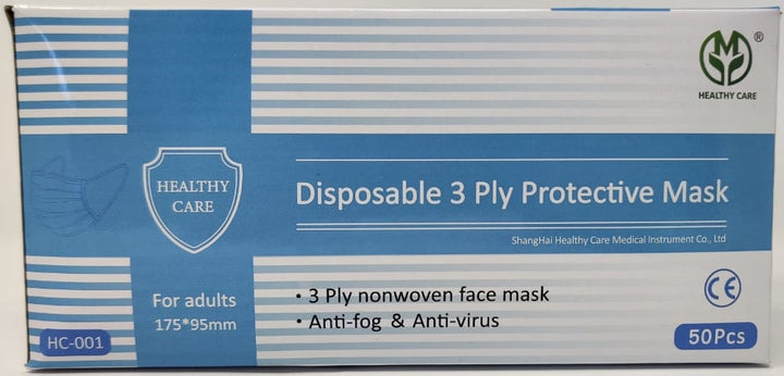 Face Mask Disposable 50PCS Pack Healthy Care HC-001