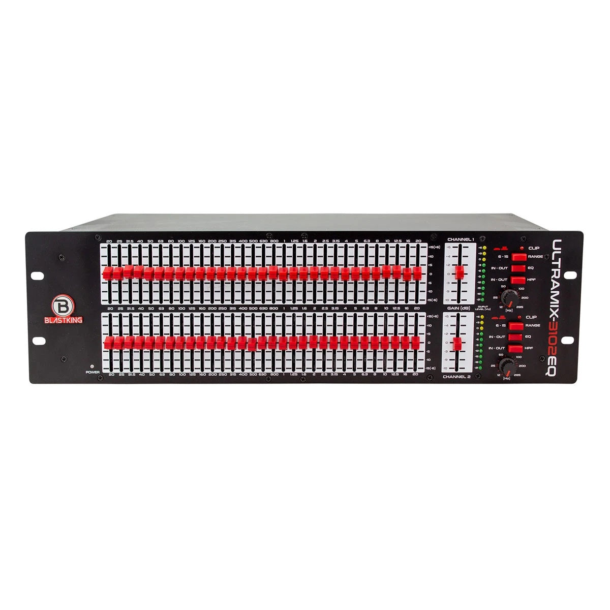 BLASTKING Equalizer Ibke ULTRAMIX3102-EQ Dual 31 Band