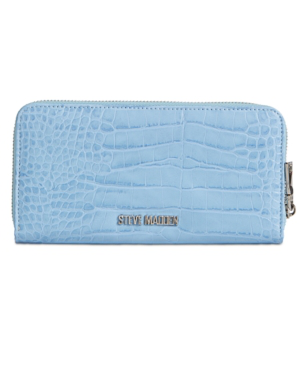 STEVE MADDEN Purse Blush Bcash Checkbook Zip Around Wallet