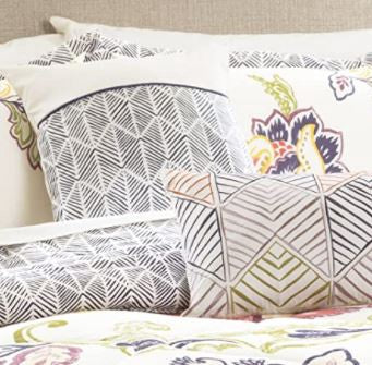 LUSH DECOR Comforter Set Queen 5 Pcs Reversible Coral & Navy