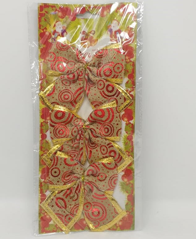 Christmas Decorations Bows LY244 3PCS Pack