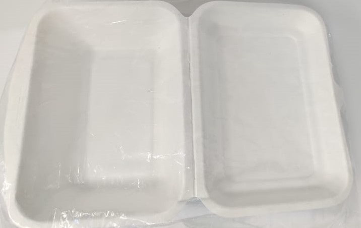 Food Box Biodegradable 7" X 5" 50PCS Pack 1 Comparment