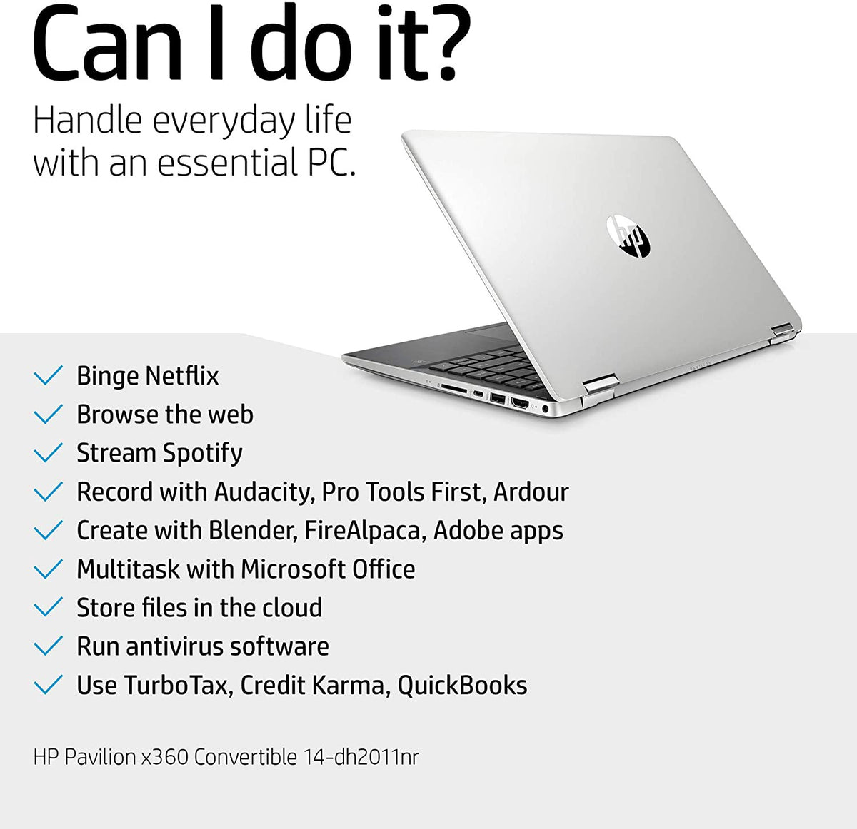 HP Laptop Pavilion X360 Convertible 14-DH2011NR