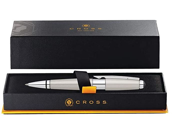 CROSS Stationery Pen Edge Medium Black Ink Titanium Barrel AT0555-5