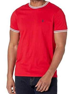 US POLO ASSN. Men T-SHIRT Us Polo Round Neck Red