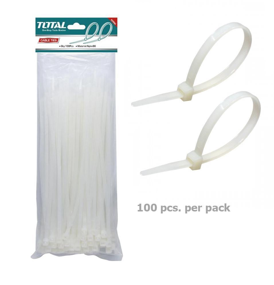 TOTAL Cable Tie 7.2 X 400MM THTCT4001 100PCS Pack