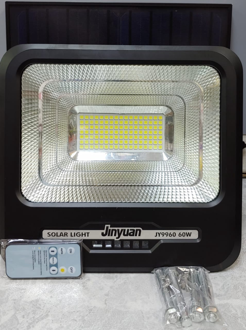 JINYUAN Lamp LED Solar Flood 60W JY9960 6500K 120PCS LED