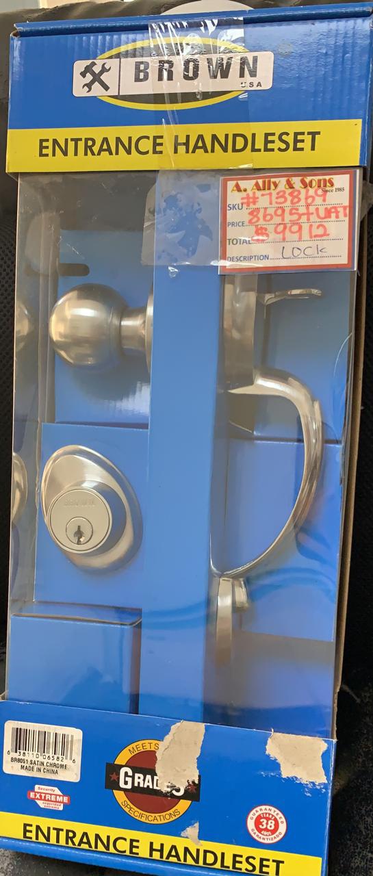 BROWN USA Lock Entrance Set BR8051 S/CHROME