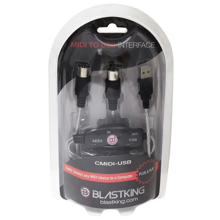 BLASTKING Cable Midi to USB Interface IBKE-CMIDI-USB