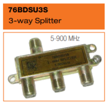BLASTKING Splitter 3 Way TV I76-BDSU3S Antenna Antronix