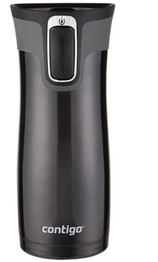 CONTIGO Travel Mug Autoseal West Loop Stainless Steel 16 OZ., Black