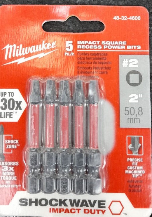 MILWAUKEE Insert Bits #2 5PCS 48-32-4606