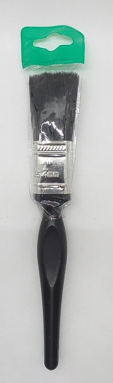 Paint Brush 1" Black Plastic Handle IN Case