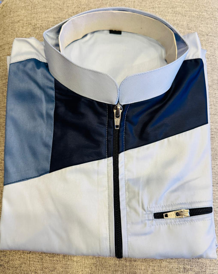 Gown Thobe Boys Colorblocked Button Sizes 46 48