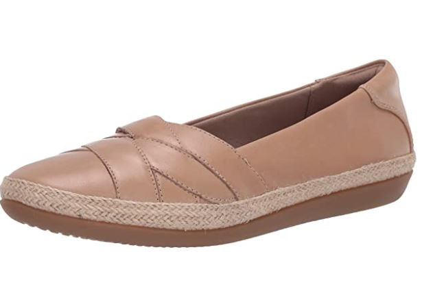 CLARKS Footwear Women's Danelly Shine Loafer Sand Leather