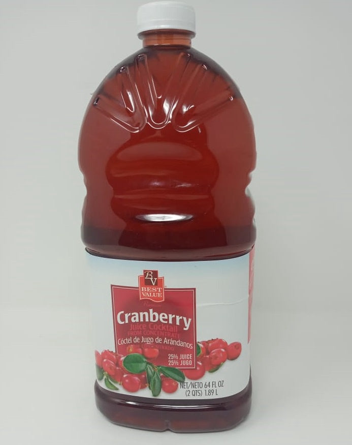 BEST VALUE (FOOD) Best Value Cranberry Juice Cocktail 64OZ 1.89L
