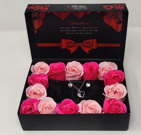 Gift Set Valentine Chain and Earring S18-14