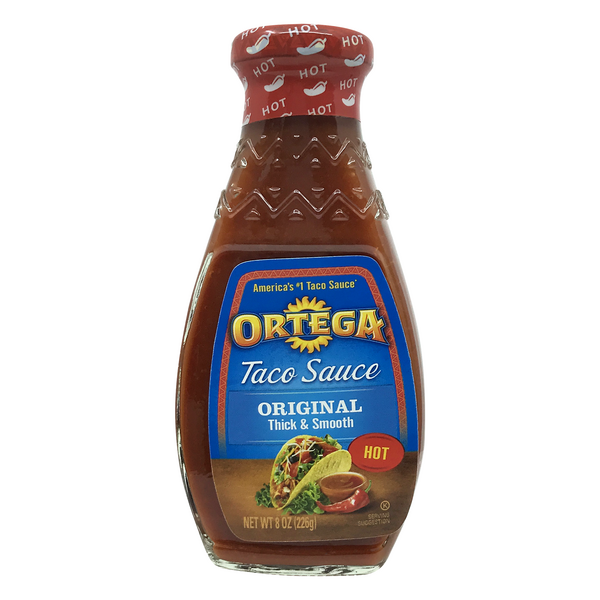 ORTEGA Taco Sauce Original Thick and Smooth Hot 8OZ 226G