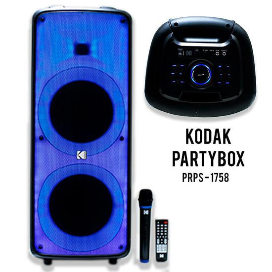 KODAK Speaker Box 10" Dual PRPS1758 Party Rechargeable