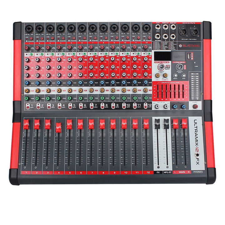 BLASTKING Mixer ULTRAMIX-12FX 12CHANNEL with Digital Fx