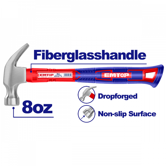 EMTOP Hammer Claw 8OZ EHAMCH0801