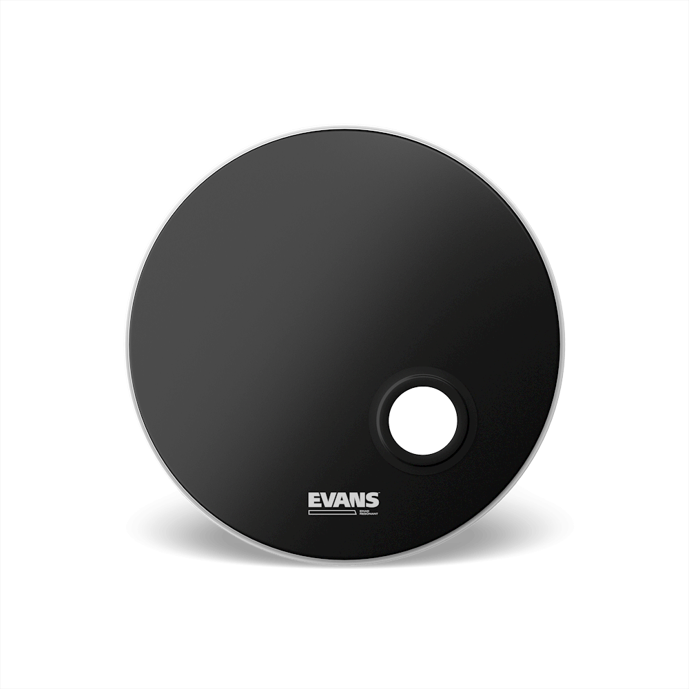 EVANS Drum Head Skin 22" Emad Resonant BD22REMAD Black