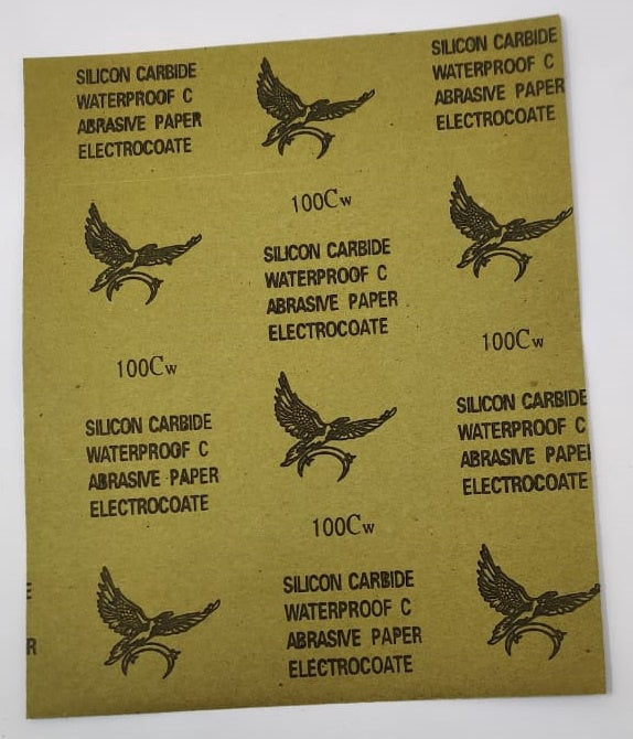 Sand Paper Metal #100 Cw Silicon Carbide Waterproof C Abrasive