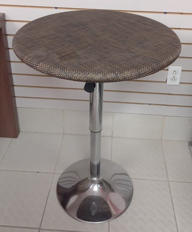 Bar Table Brown and Silver