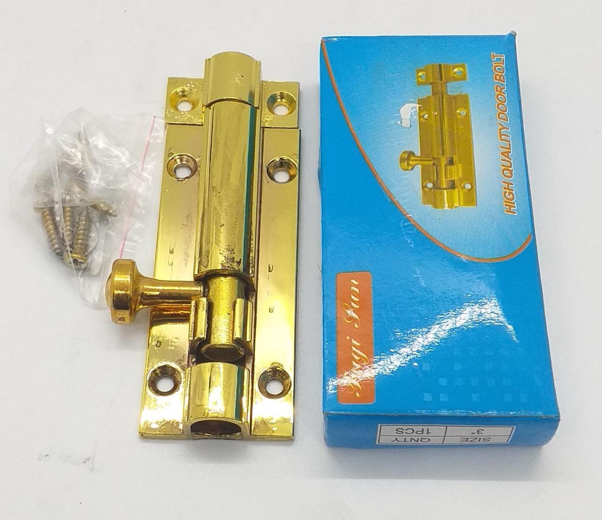 Tower Bolt 3" Brass Window Fugi Lun