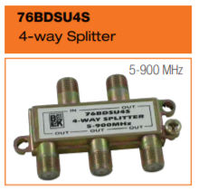 BLASTKING Splitter 4 Way I76-BDSU4S Antronix